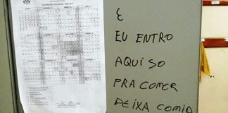 Creche é invadida em Poços, e menores deixam recado no armário