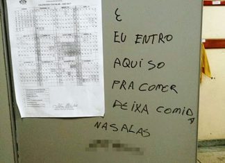 Creche é invadida em Poços, e menores deixam recado no armário